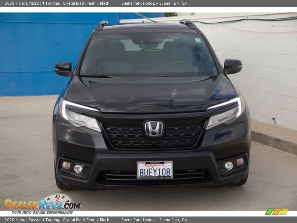 2020 Honda Passport Touring Crystal Black Pearl / Black Photo #7