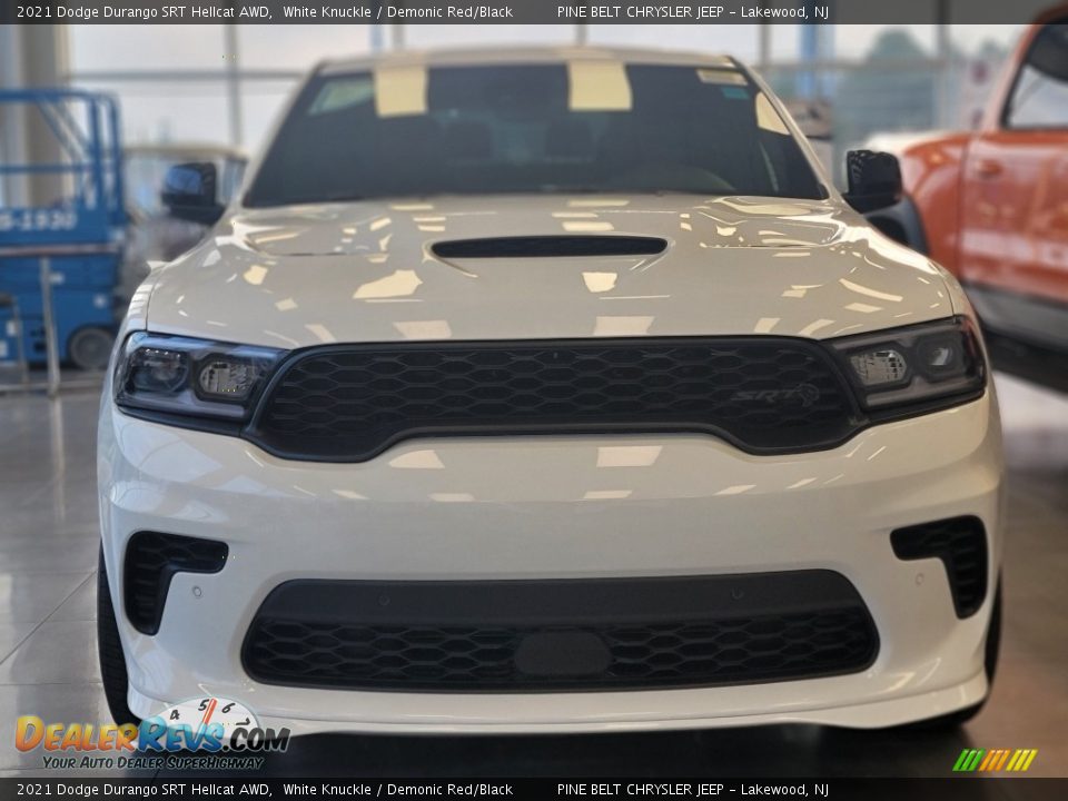 2021 Dodge Durango SRT Hellcat AWD White Knuckle / Demonic Red/Black Photo #2