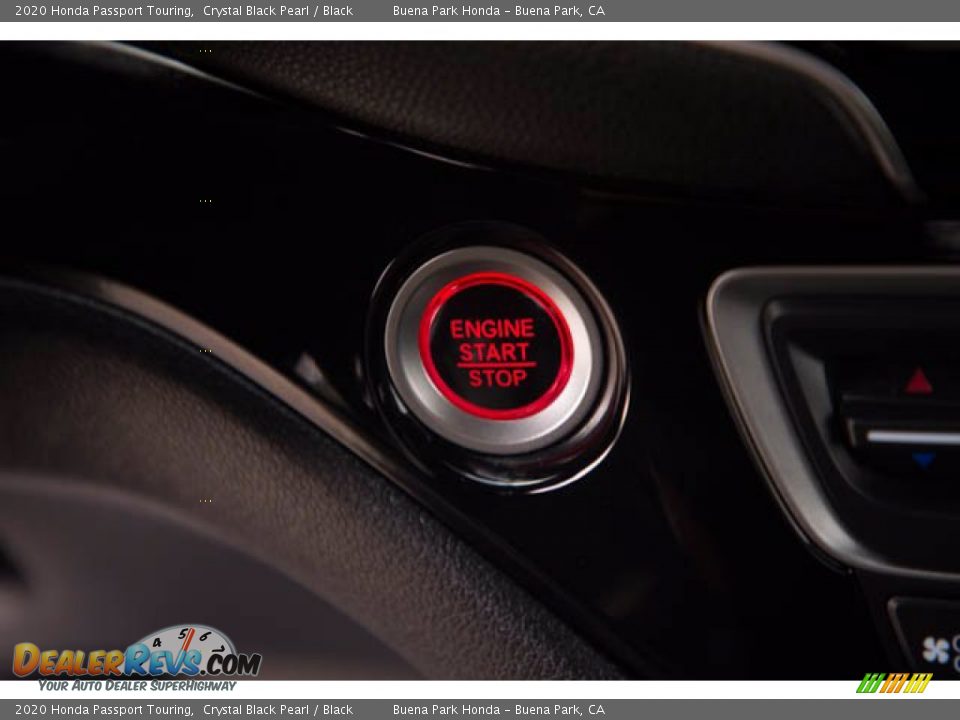 2020 Honda Passport Touring Crystal Black Pearl / Black Photo #14