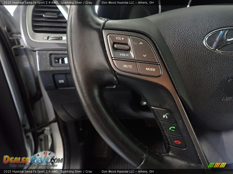 2015 Hyundai Santa Fe Sport 2.4 AWD Sparkling Silver / Gray Photo #30