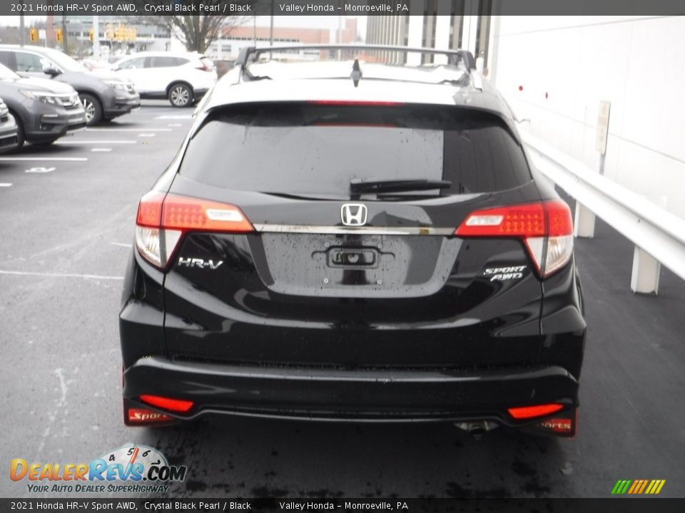 2021 Honda HR-V Sport AWD Crystal Black Pearl / Black Photo #7