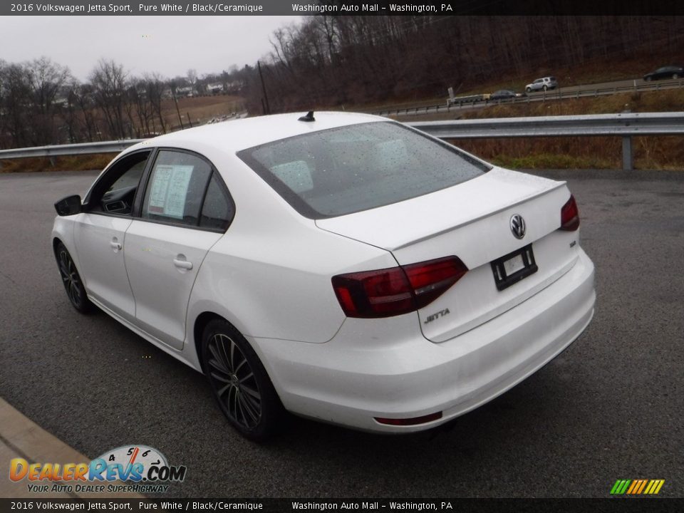 2016 Volkswagen Jetta Sport Pure White / Black/Ceramique Photo #13