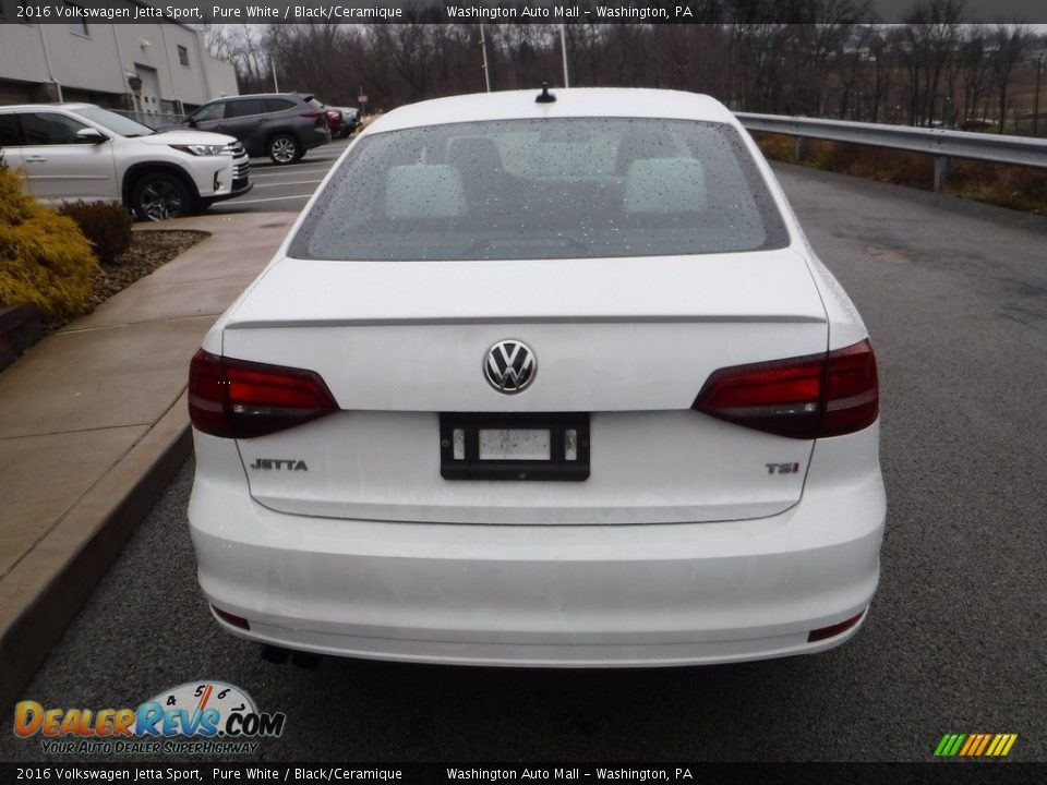 2016 Volkswagen Jetta Sport Pure White / Black/Ceramique Photo #14