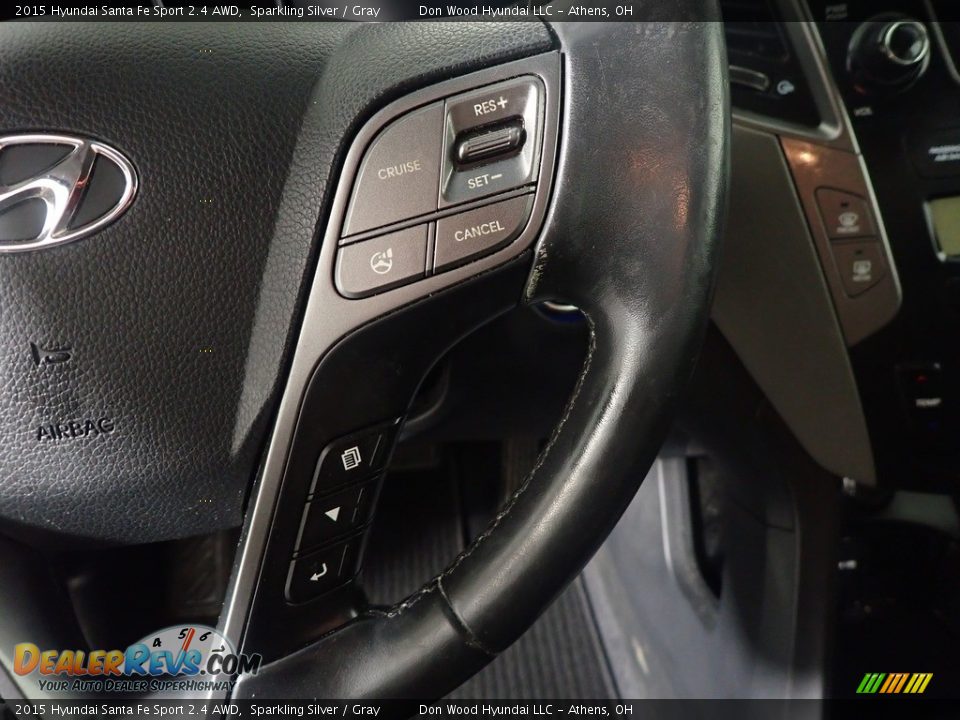 2015 Hyundai Santa Fe Sport 2.4 AWD Sparkling Silver / Gray Photo #31