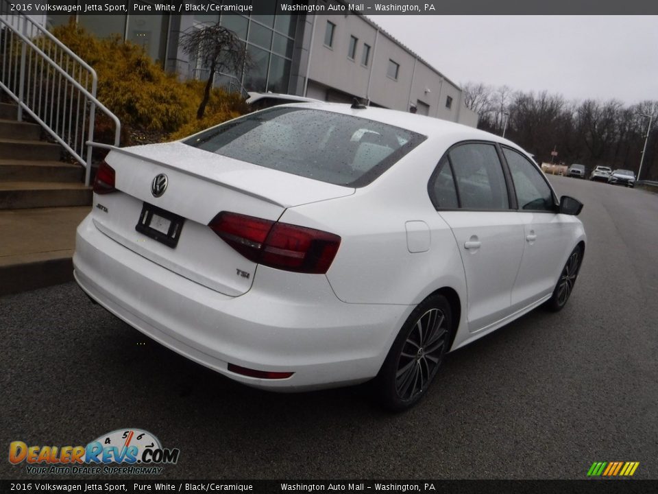 2016 Volkswagen Jetta Sport Pure White / Black/Ceramique Photo #15