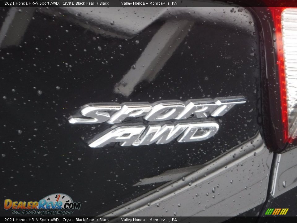 2021 Honda HR-V Sport AWD Crystal Black Pearl / Black Photo #9
