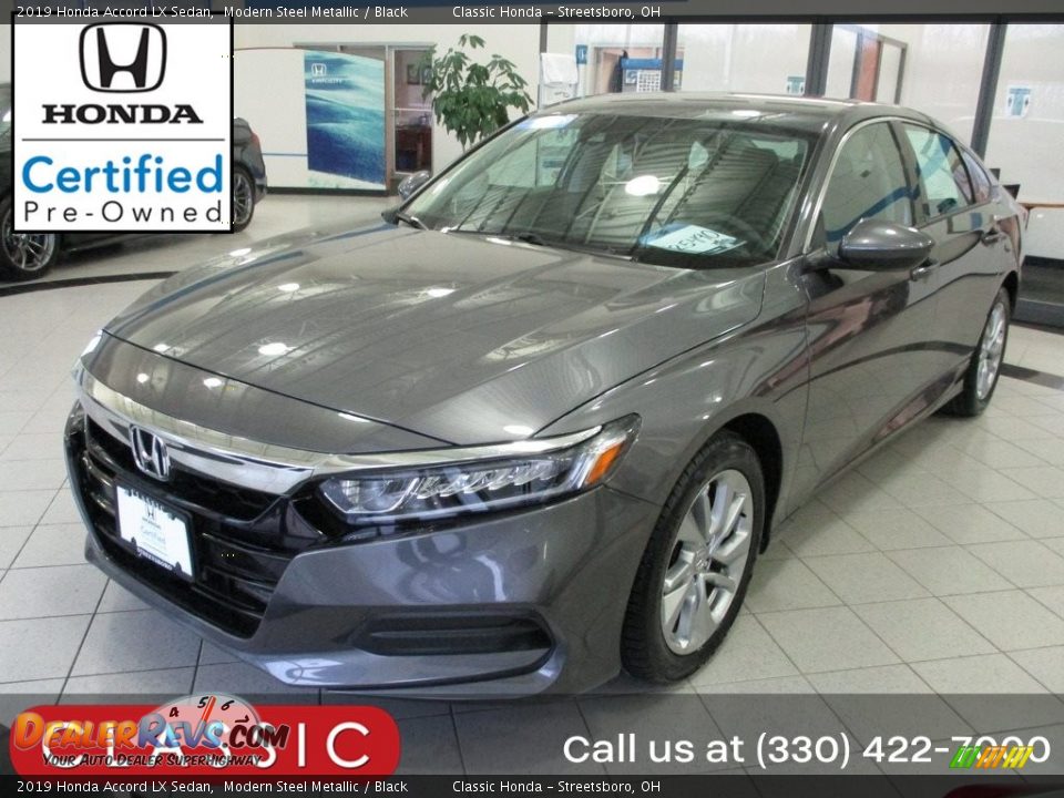 2019 Honda Accord LX Sedan Modern Steel Metallic / Black Photo #1