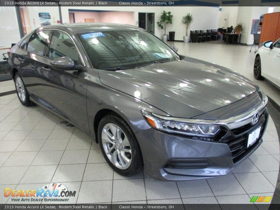 2019 Honda Accord LX Sedan Modern Steel Metallic / Black Photo #3