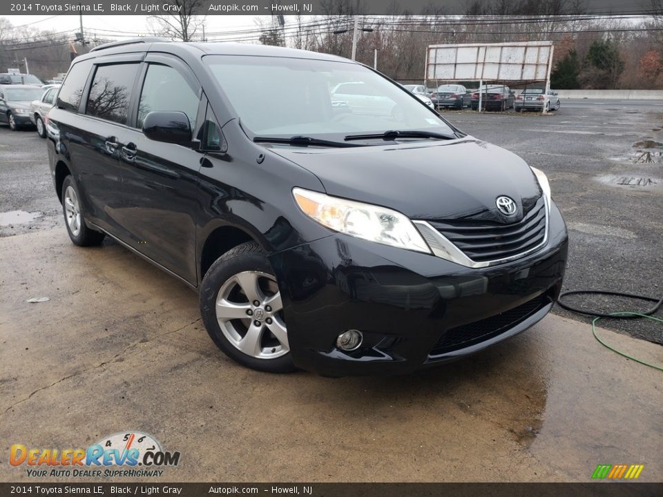 2014 Toyota Sienna LE Black / Light Gray Photo #2