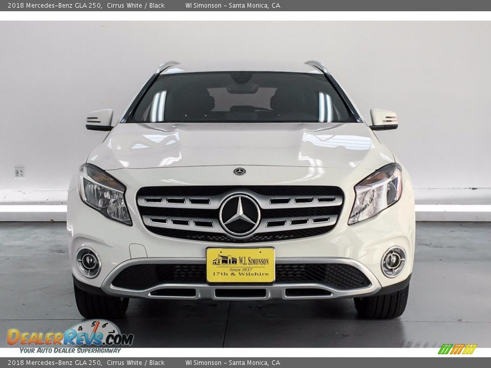 2018 Mercedes-Benz GLA 250 Cirrus White / Black Photo #2