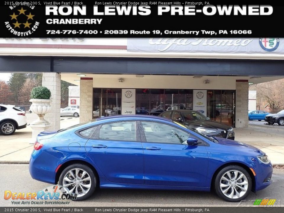 2015 Chrysler 200 S Vivid Blue Pearl / Black Photo #1