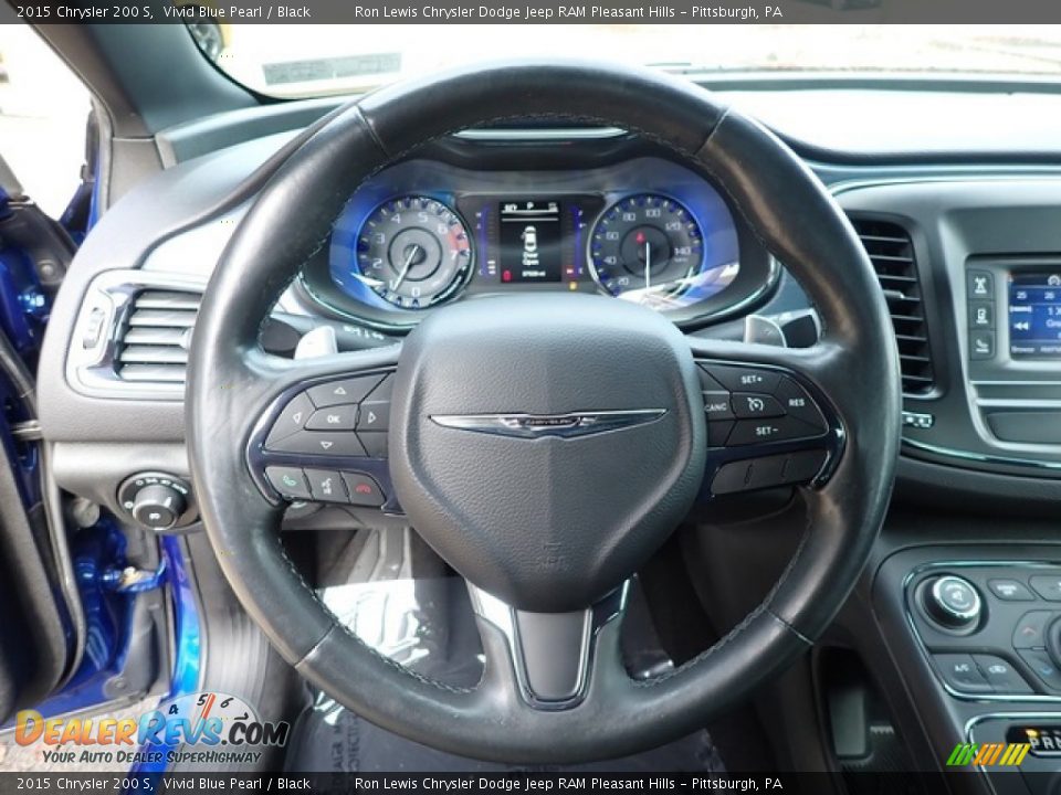 2015 Chrysler 200 S Vivid Blue Pearl / Black Photo #16