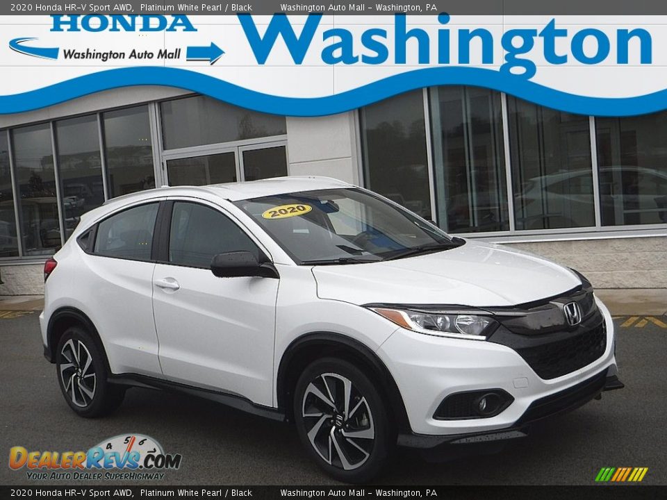 2020 Honda HR-V Sport AWD Platinum White Pearl / Black Photo #1