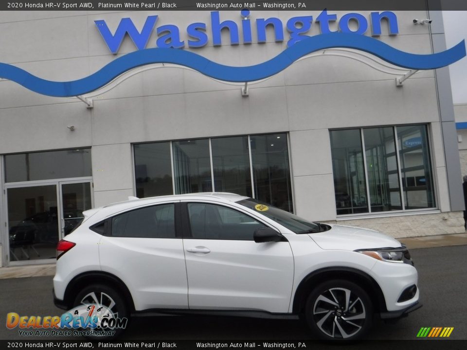 2020 Honda HR-V Sport AWD Platinum White Pearl / Black Photo #2