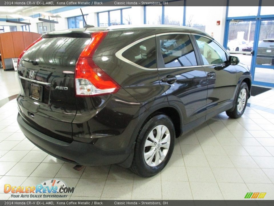 2014 Honda CR-V EX-L AWD Kona Coffee Metallic / Black Photo #7