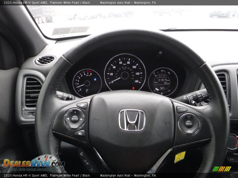 2020 Honda HR-V Sport AWD Platinum White Pearl / Black Photo #22