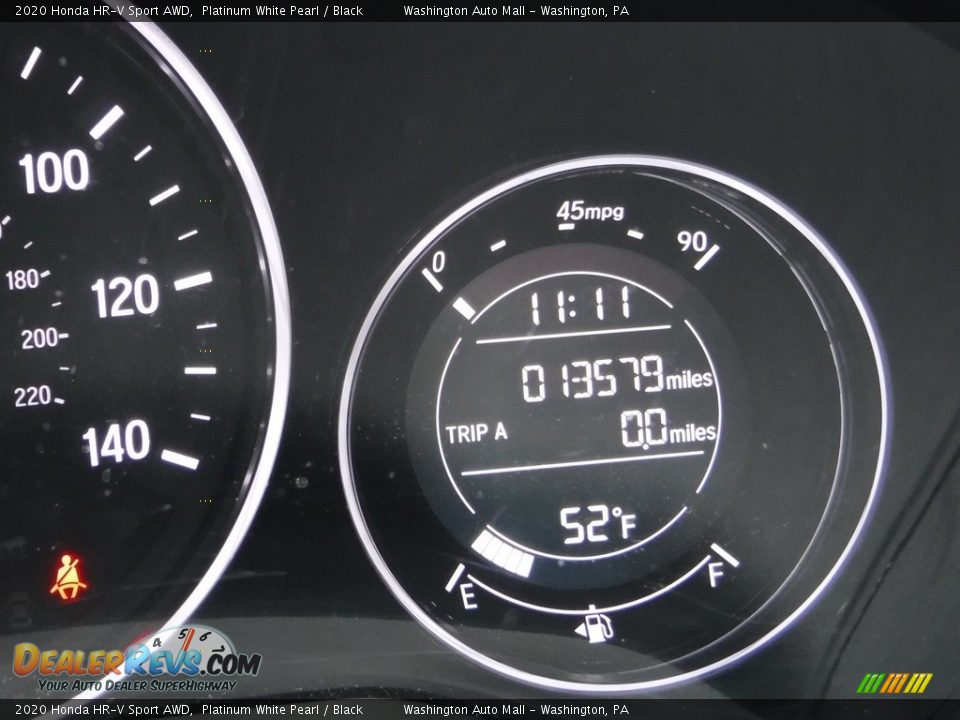 2020 Honda HR-V Sport AWD Platinum White Pearl / Black Photo #28