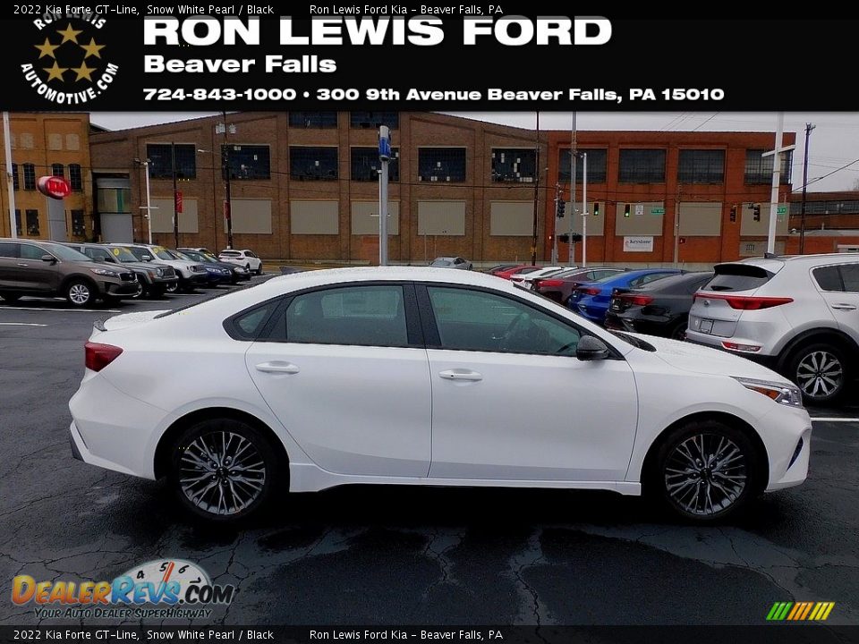 2022 Kia Forte GT-Line Snow White Pearl / Black Photo #1