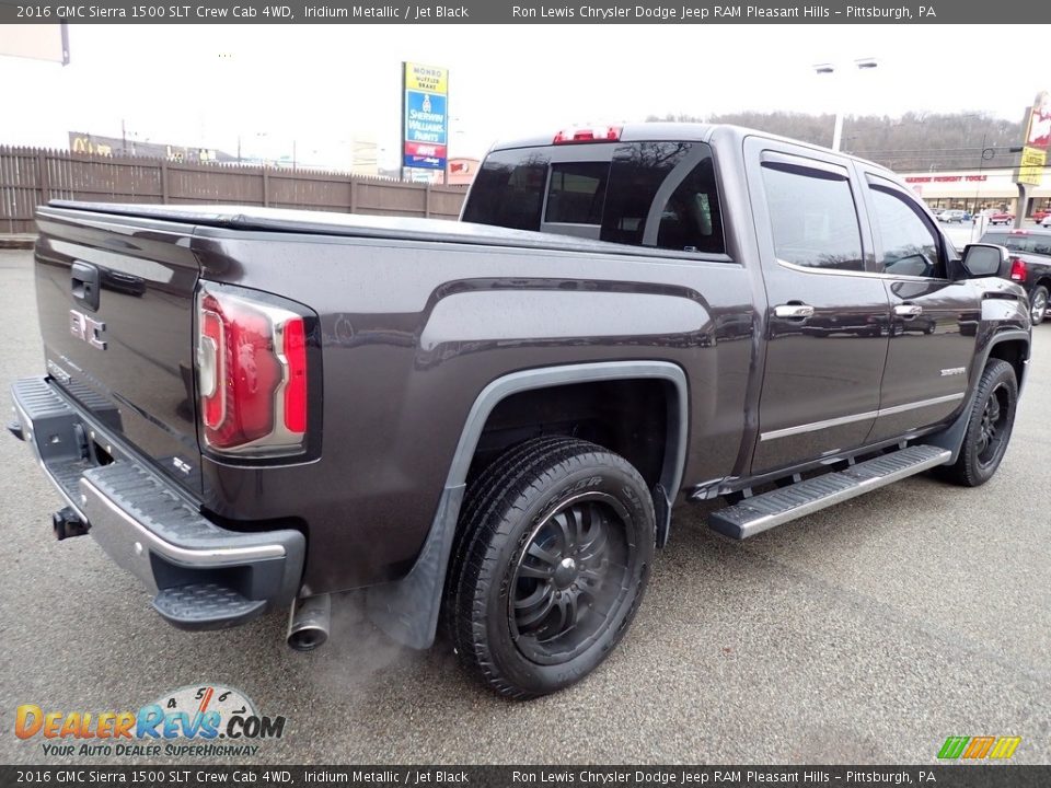 2016 GMC Sierra 1500 SLT Crew Cab 4WD Iridium Metallic / Jet Black Photo #6