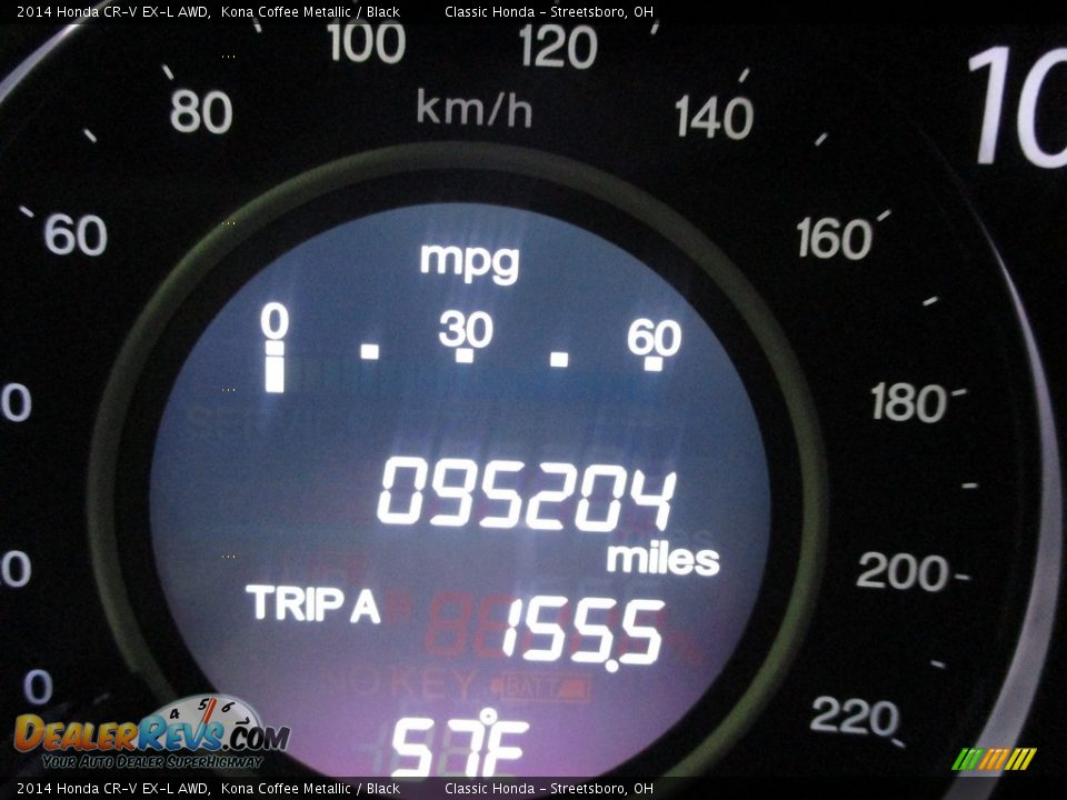 2014 Honda CR-V EX-L AWD Kona Coffee Metallic / Black Photo #31