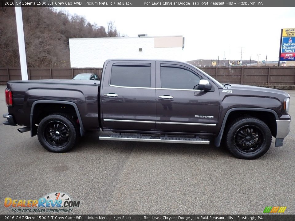 2016 GMC Sierra 1500 SLT Crew Cab 4WD Iridium Metallic / Jet Black Photo #7