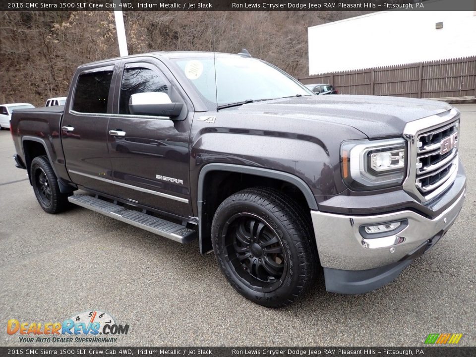 2016 GMC Sierra 1500 SLT Crew Cab 4WD Iridium Metallic / Jet Black Photo #8