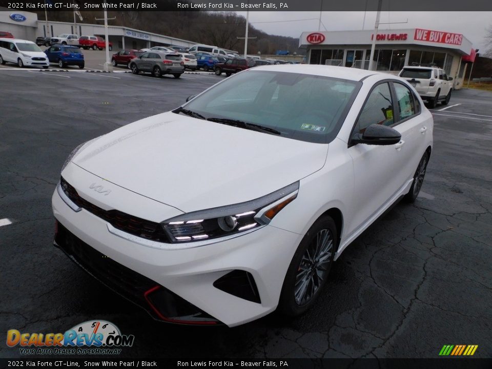 2022 Kia Forte GT-Line Snow White Pearl / Black Photo #7