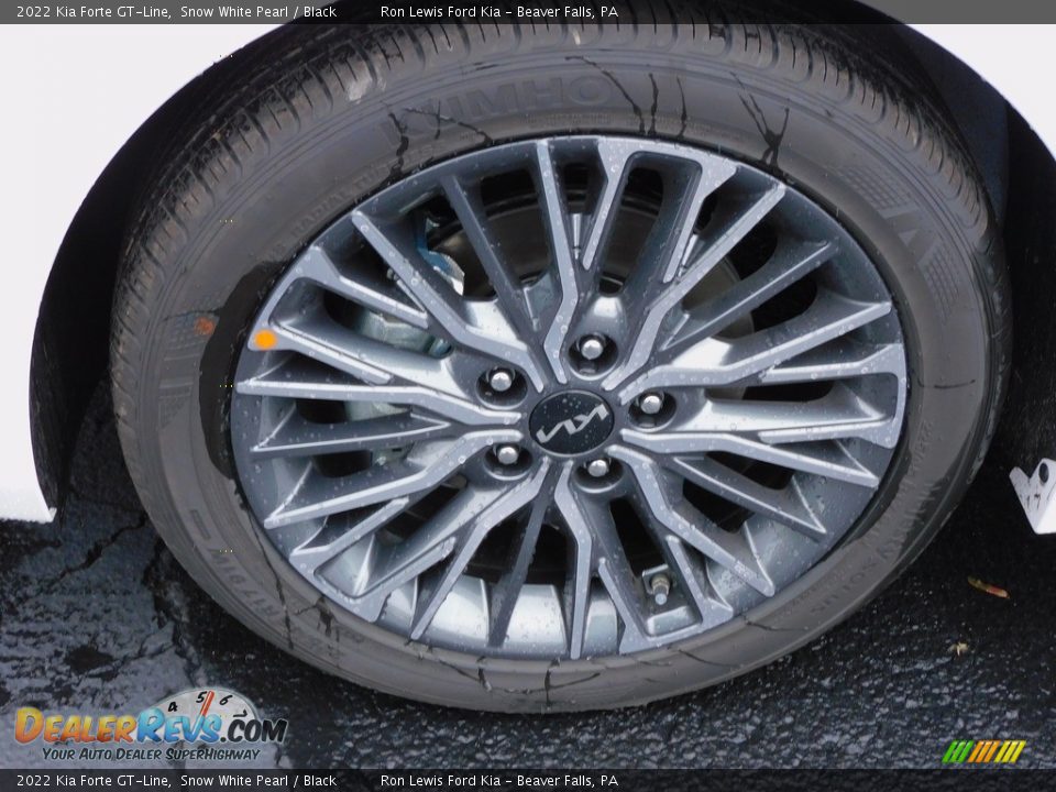 2022 Kia Forte GT-Line Snow White Pearl / Black Photo #10
