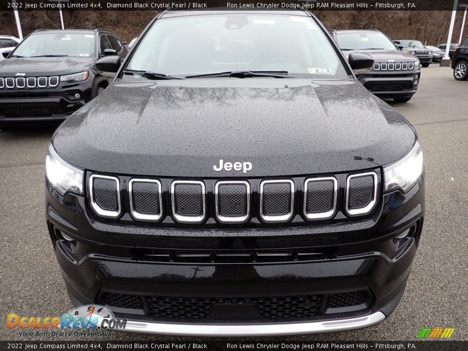 2022 Jeep Compass Limited 4x4 Diamond Black Crystal Pearl / Black Photo #9