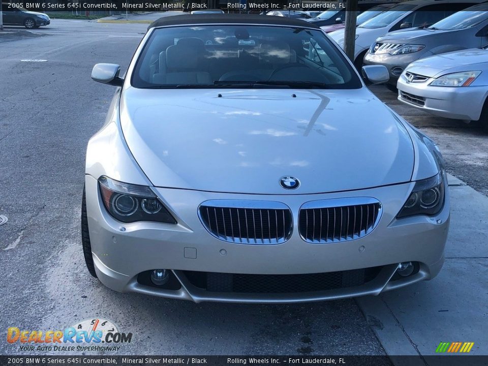 2005 BMW 6 Series 645i Convertible Mineral Silver Metallic / Black Photo #1
