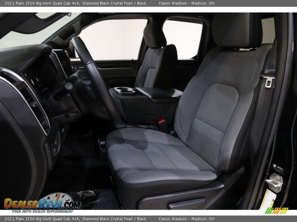 2021 Ram 1500 Big Horn Quad Cab 4x4 Diamond Black Crystal Pearl / Black Photo #5