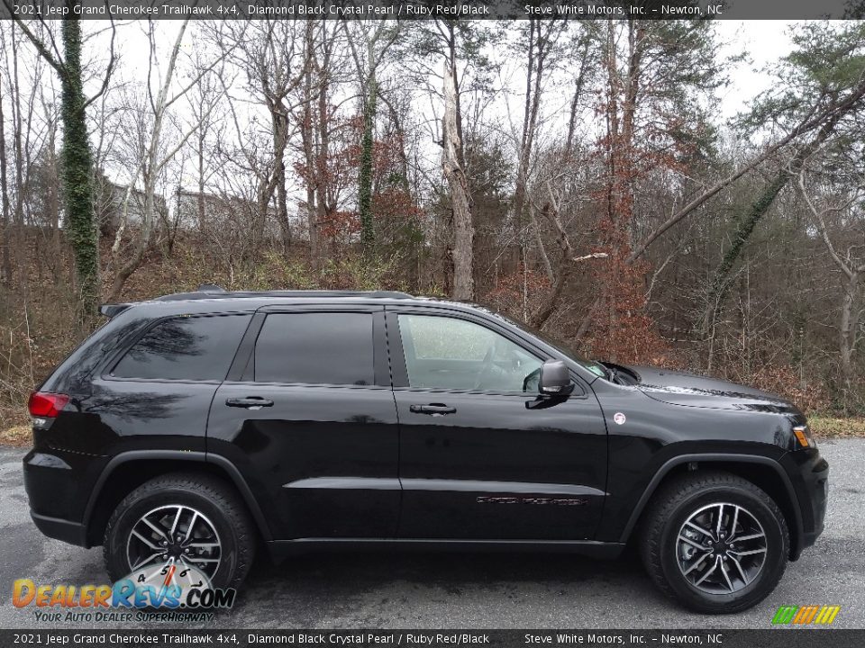 Diamond Black Crystal Pearl 2021 Jeep Grand Cherokee Trailhawk 4x4 Photo #5