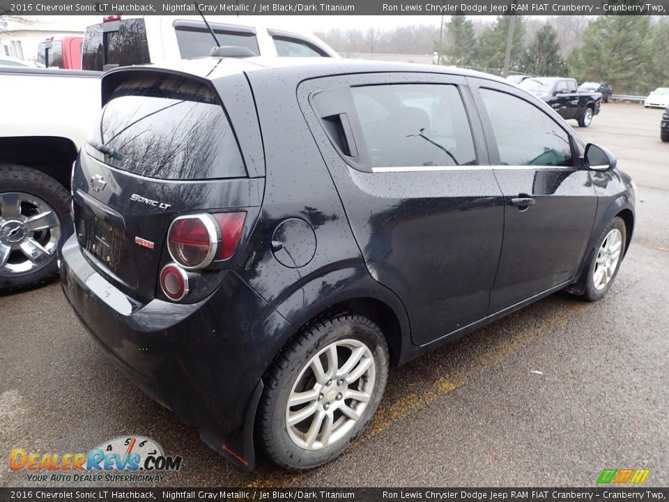 2016 Chevrolet Sonic LT Hatchback Nightfall Gray Metallic / Jet Black/Dark Titanium Photo #3