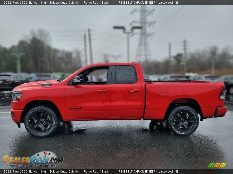 Flame Red 2022 Ram 1500 Big Horn Night Edition Quad Cab 4x4 Photo #4