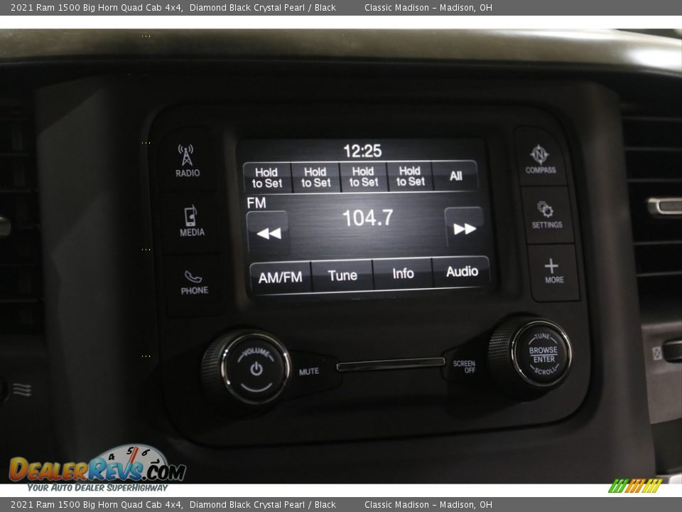 2021 Ram 1500 Big Horn Quad Cab 4x4 Diamond Black Crystal Pearl / Black Photo #11