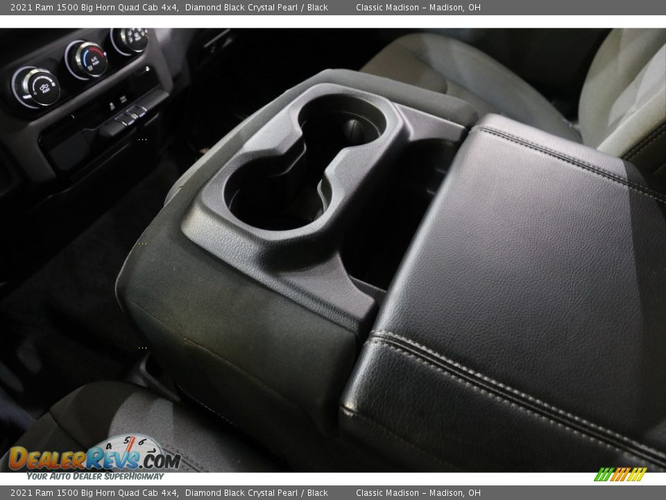 2021 Ram 1500 Big Horn Quad Cab 4x4 Diamond Black Crystal Pearl / Black Photo #13