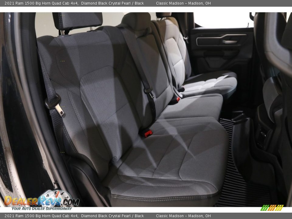 2021 Ram 1500 Big Horn Quad Cab 4x4 Diamond Black Crystal Pearl / Black Photo #15