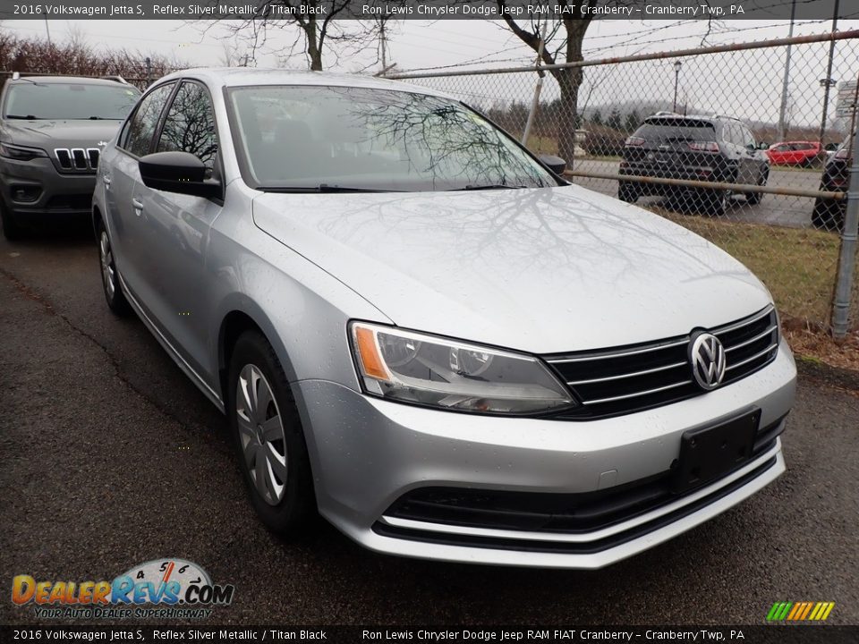 2016 Volkswagen Jetta S Reflex Silver Metallic / Titan Black Photo #2