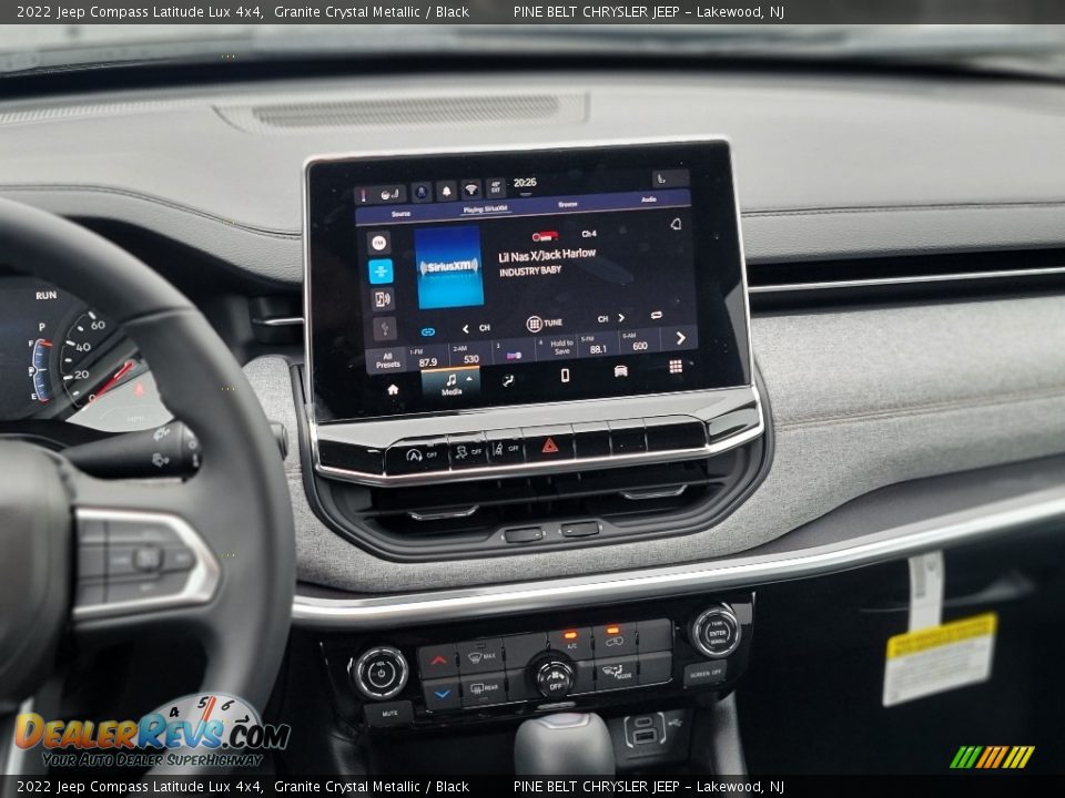 2022 Jeep Compass Latitude Lux 4x4 Granite Crystal Metallic / Black Photo #10