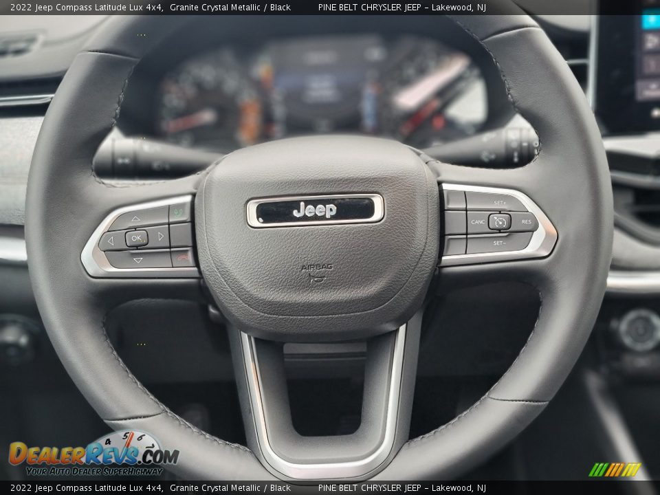 2022 Jeep Compass Latitude Lux 4x4 Granite Crystal Metallic / Black Photo #12