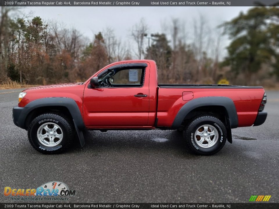 2009 Toyota Tacoma Regular Cab 4x4 Barcelona Red Metallic / Graphite Gray Photo #2