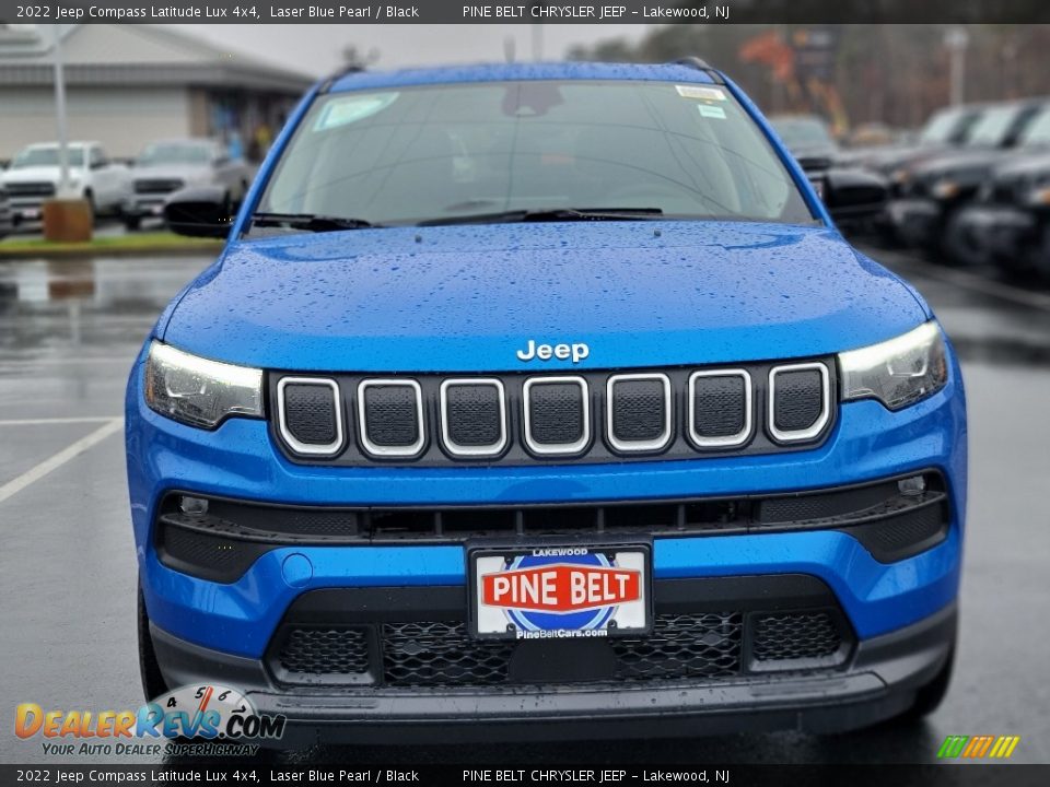 2022 Jeep Compass Latitude Lux 4x4 Laser Blue Pearl / Black Photo #3