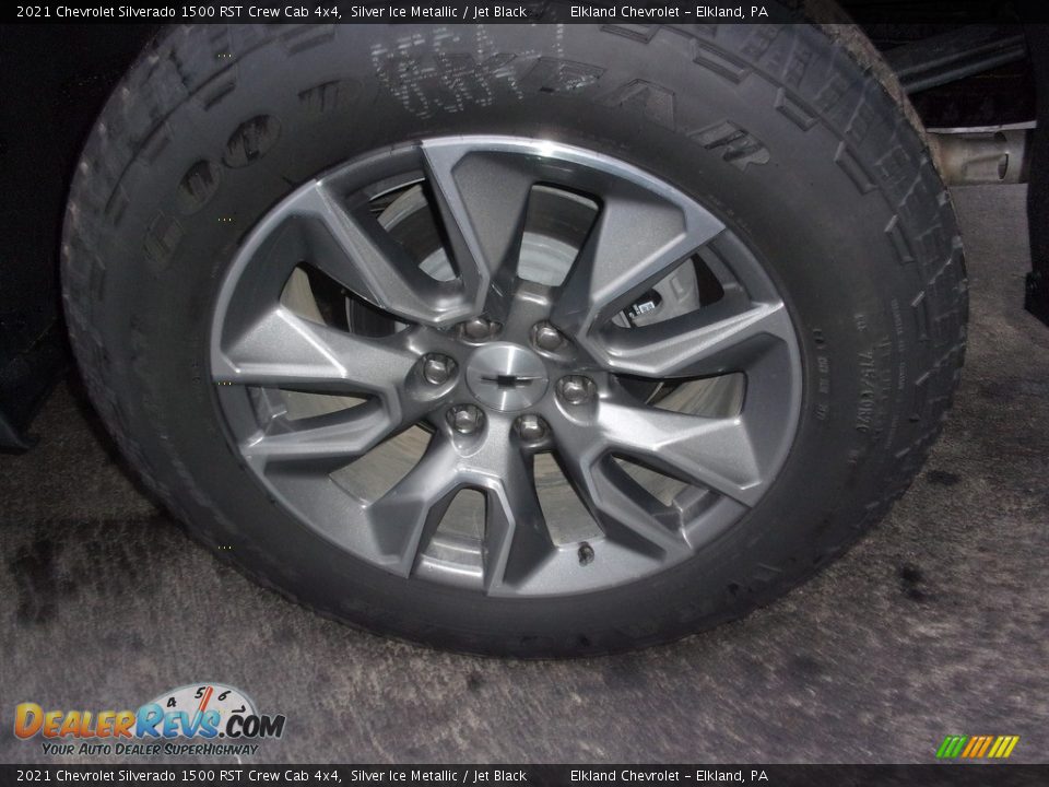 2021 Chevrolet Silverado 1500 RST Crew Cab 4x4 Silver Ice Metallic / Jet Black Photo #12