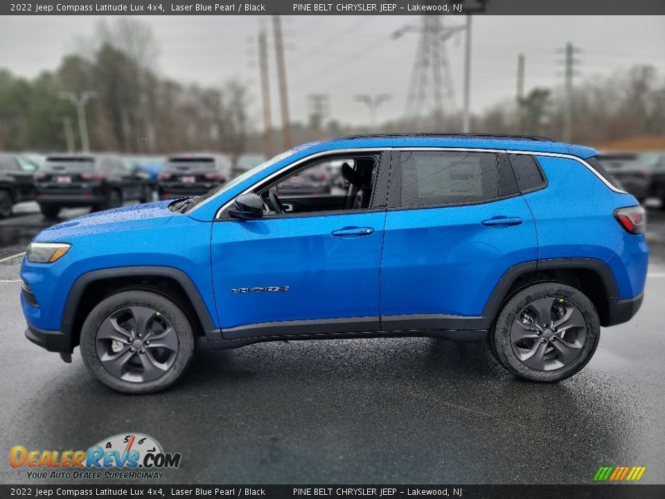 2022 Jeep Compass Latitude Lux 4x4 Laser Blue Pearl / Black Photo #4