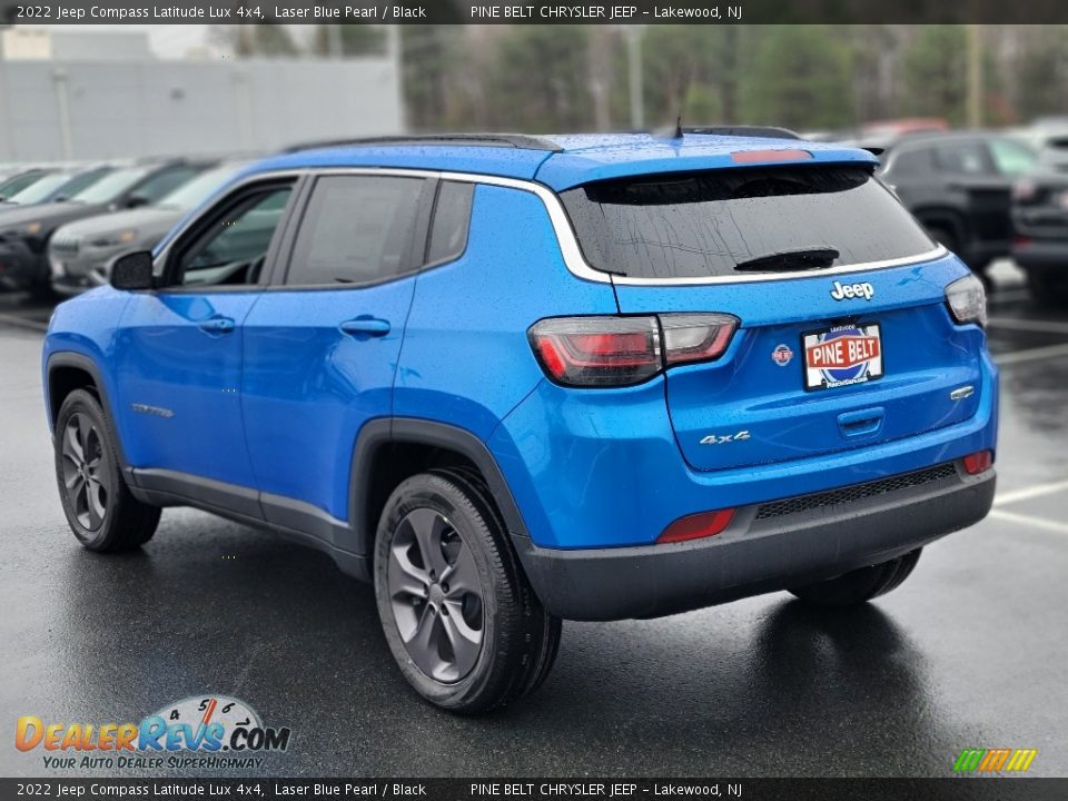 2022 Jeep Compass Latitude Lux 4x4 Laser Blue Pearl / Black Photo #6