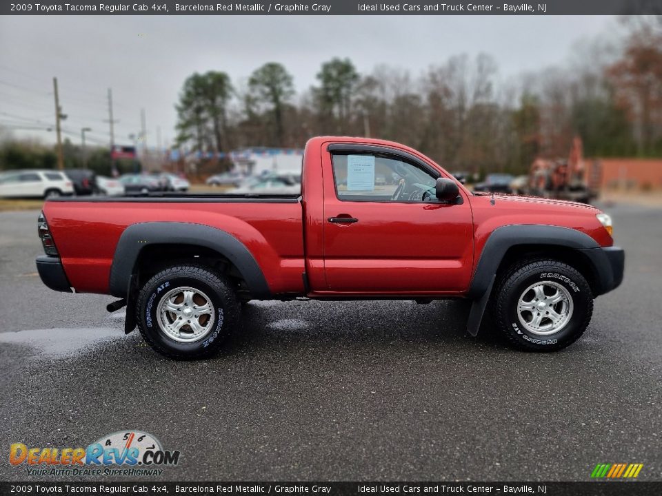 2009 Toyota Tacoma Regular Cab 4x4 Barcelona Red Metallic / Graphite Gray Photo #6