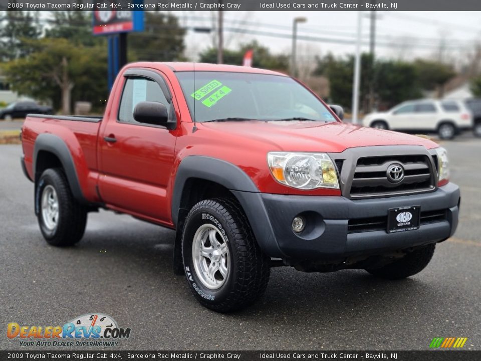 2009 Toyota Tacoma Regular Cab 4x4 Barcelona Red Metallic / Graphite Gray Photo #7