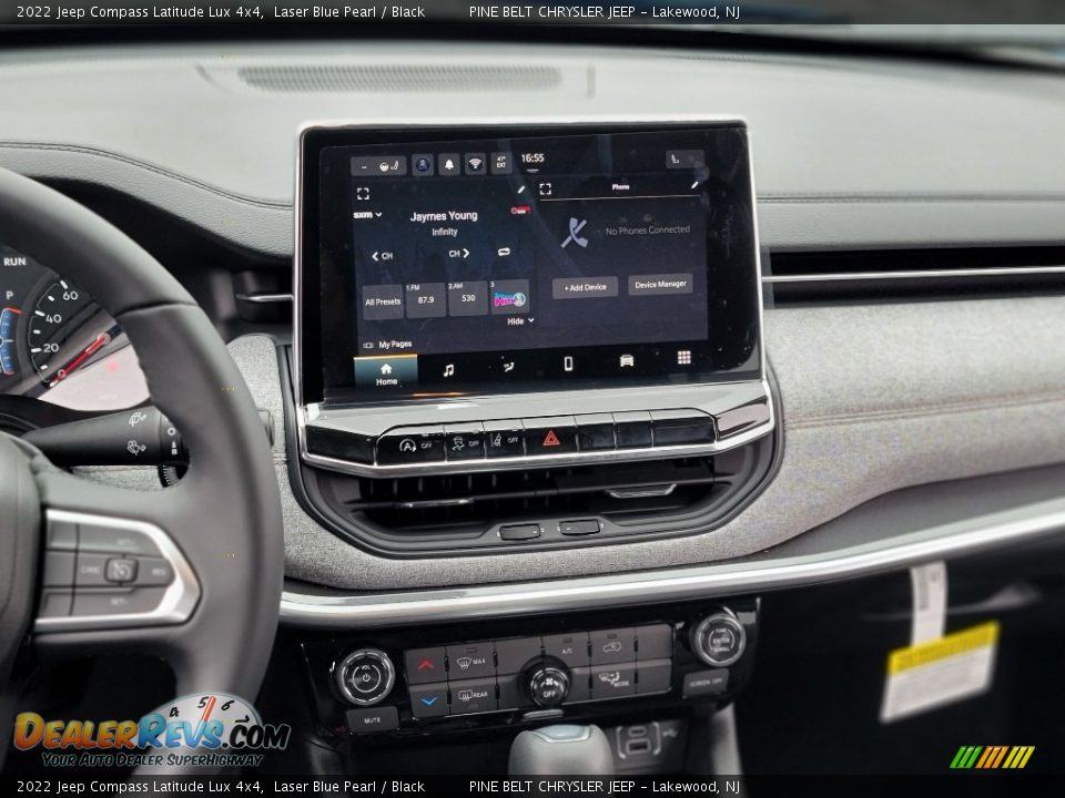 2022 Jeep Compass Latitude Lux 4x4 Laser Blue Pearl / Black Photo #12