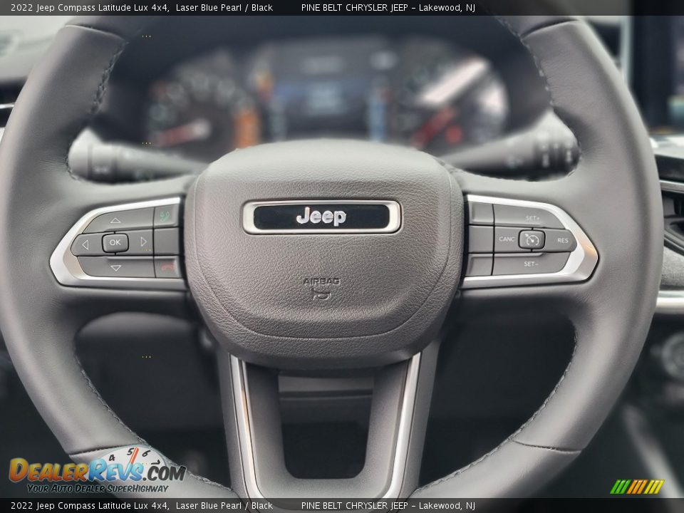 2022 Jeep Compass Latitude Lux 4x4 Laser Blue Pearl / Black Photo #13