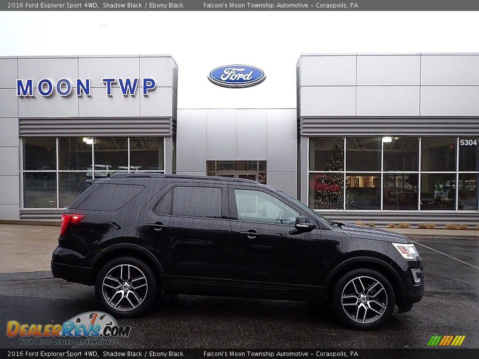 2016 Ford Explorer Sport 4WD Shadow Black / Ebony Black Photo #1